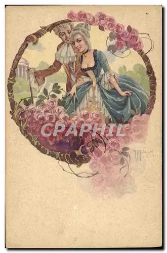 Cartes postales Fantaisie Illustrateur Molugani Femme