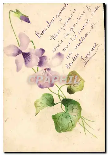 Cartes postales Fantaisie Fleurs