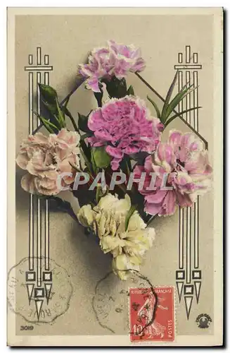 Cartes postales Fantaisie Fleurs