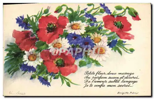 Cartes postales Fantaisie Fleurs