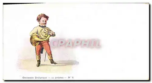 Cartes postales Orchestre drolatique Cor