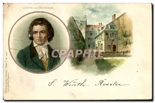 Cartes postales Ludwig Van Beethoven