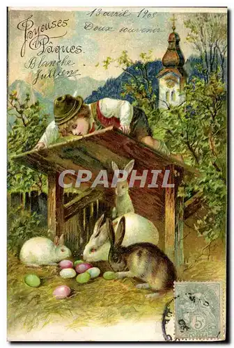 Cartes postales Lapin Lapins Enfant