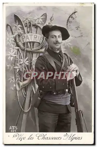 Cartes postales Militaria Chasseurs Alpins
