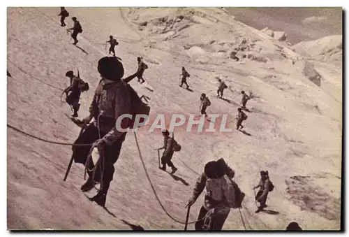 Cartes postales Militaria Chasseurs Alpins Manoeuvres