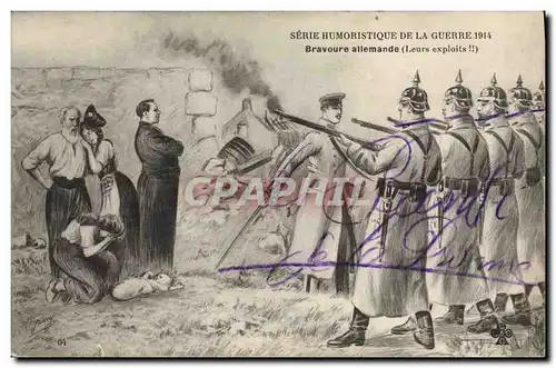 Cartes postales Militaria Bravoure allemande Leurs exploits Alsace