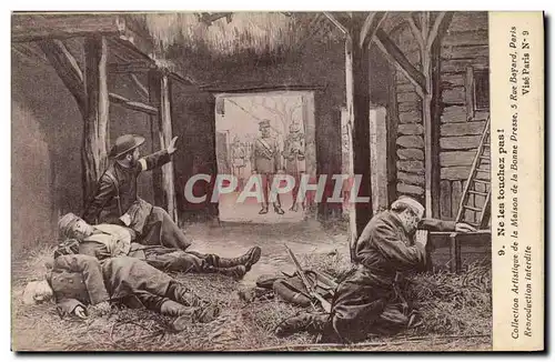 Cartes postales Militaria Ne les touchez pas !