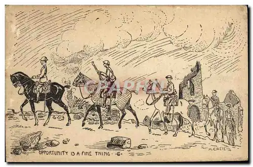 Cartes postales Militaria Opportunity is a fine timing