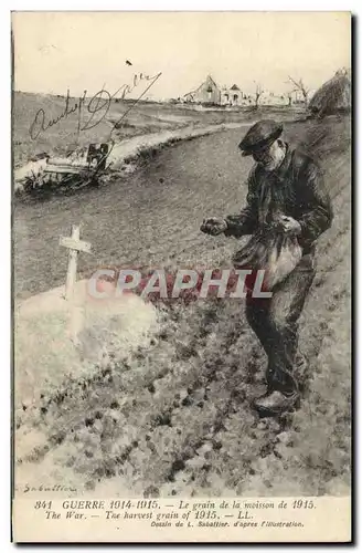 Cartes postales Militaria Le grain de la moisson de 1915