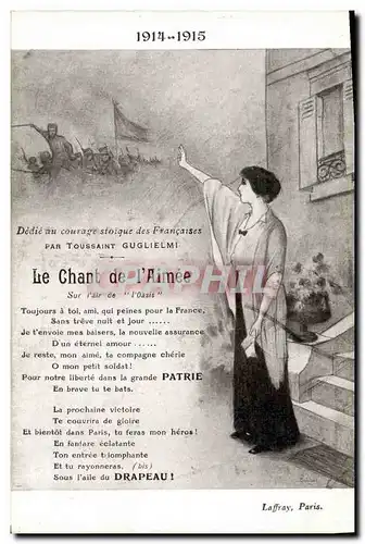 Cartes postales Militaria Le chant de l&#39armee