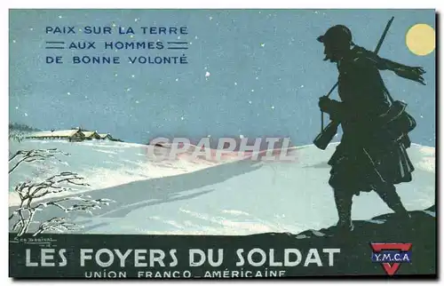 Cartes postales Militaria Les foyers du soldat Union Franco Americaine YMCA