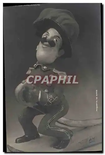 Cartes postales Le roi du macaroni