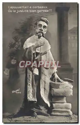 Cartes postales L&#39epouvantail a corbeaux