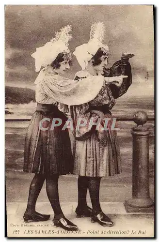 Cartes postales Folklore Les Sables d'Olonne Point de direction ? le bal