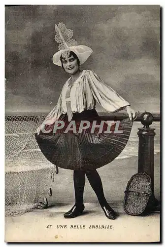 Ansichtskarte AK Folklore Une belle Sablaise