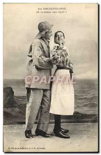 Cartes postales Folklore Aux Sables d&#39Olonne Marin