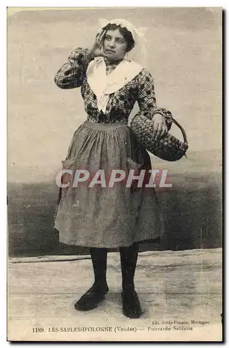 Cartes postales Folklore Les Sables d&#39Olonne Poissarde Sablaise