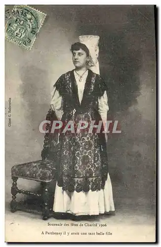 Ansichtskarte AK Folklore Souvenir des Fetes de Charite 1906 A Parthenay