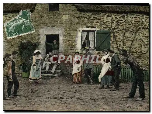 Cartes postales Petanque Le Dimanche au village