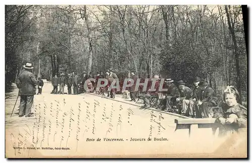 Cartes postales Petanque Paris Bois de Vincennes Joueurs de boules TOP