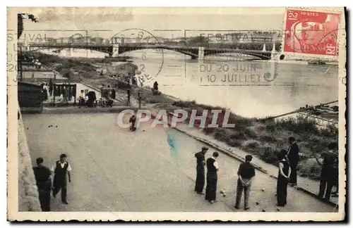 Cartes postales Petanque Lyon Le pont de l&#39universite