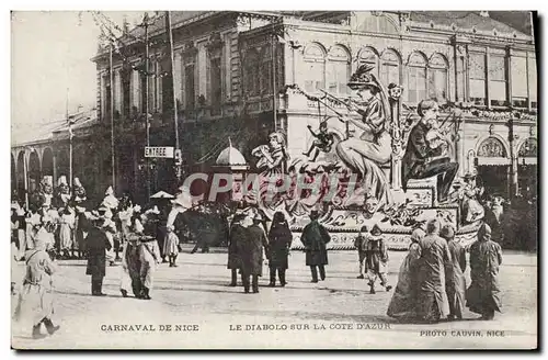 Cartes postales Diabolo Carnaval de Nice Cote d&#39Azur