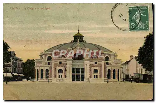 Cartes postales Cirque municipal Troyes