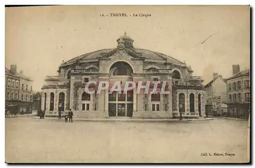 Cartes postales Cirque Troyes