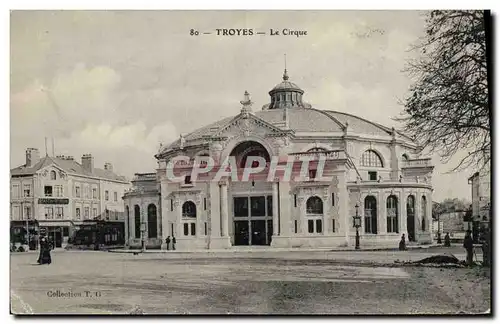 Cartes postales Cirque Troyes