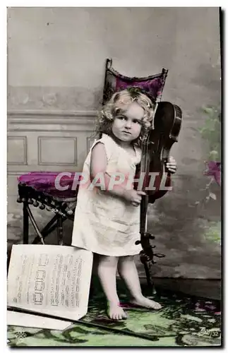 Cartes postales Enfant Violon