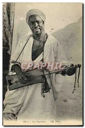 Cartes postales Un musicien