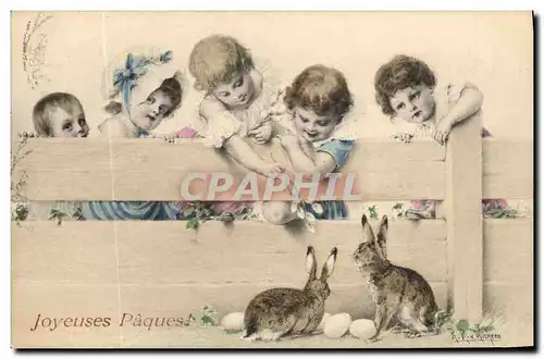 Ansichtskarte AK Lapin Lapins Enfants