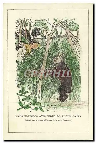 Ansichtskarte AK Lapin Lapins Merveilleuses aventures de frere lapin
