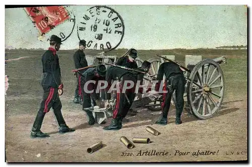 Ansichtskarte AK Militaria Artillerie Pour abattre