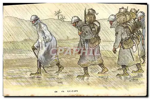 Cartes postales Militaria On va relever