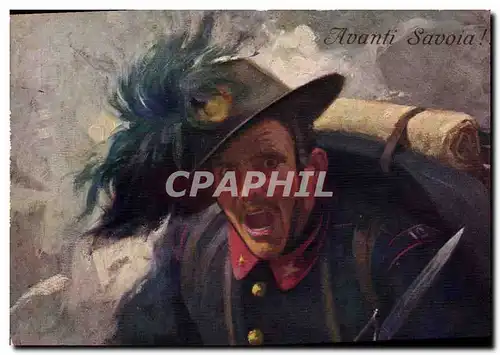 Cartes postales Militaria Avanti Savoia
