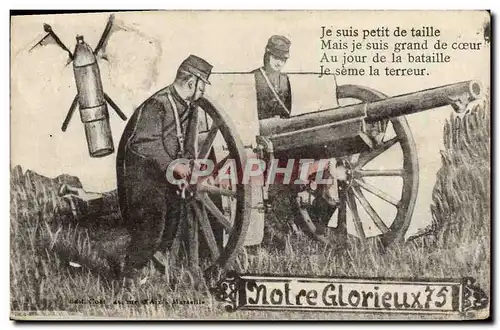 Cartes postales Militaria Notre glorieur 75