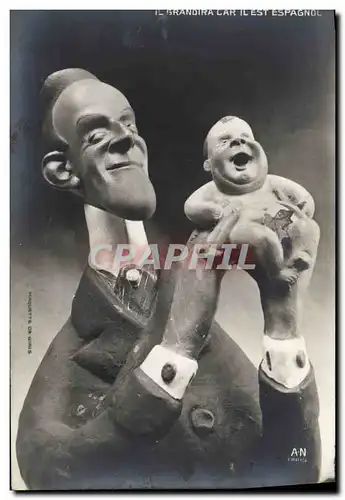 Cartes postales Il grandira car il est espagnol