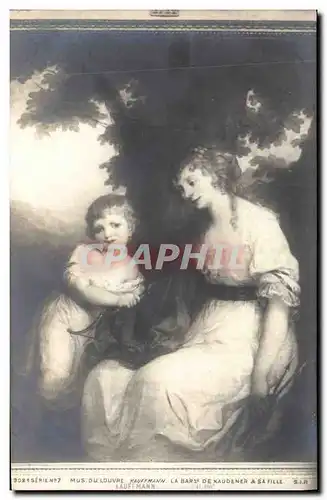 Cartes postales Paris Musee du Louvre Kauffmann La baronne de Kaudener et sa fille