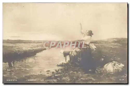 Cartes postales Gagneau Les lavandieres