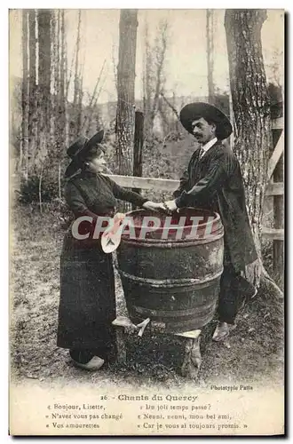 Cartes postales Folklore Chants du Quercy Bonjour Lisette