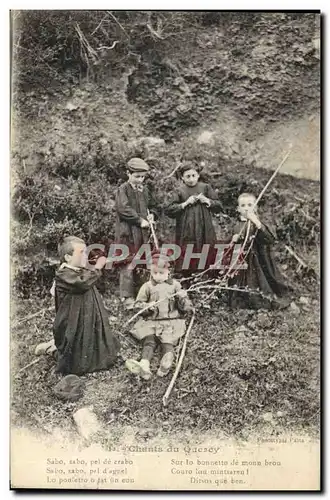 Cartes postales Folklore Chants du Quercy Enfants