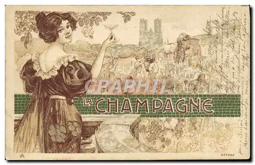 Cartes postales Folklore La Champagne