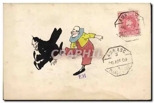 Cartes postales Cirque Clown