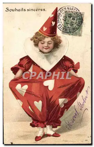 Cartes postales Cirque Clown Enfant