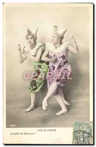 Cartes postales Cirque Clown Les clowns