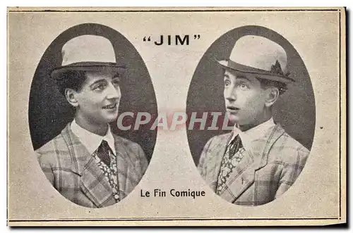 Cartes postales Cirque Clown Jim Le fin comique