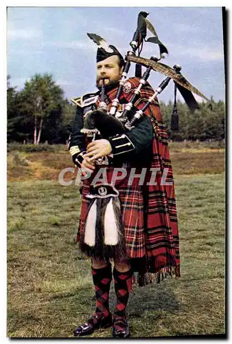 Cartes postales moderne Folklore Ecosse Bagpipe