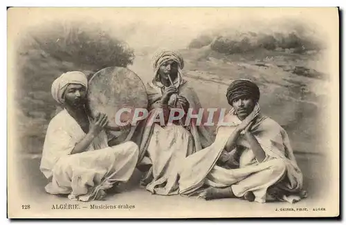 Cartes postales Folklore Musiciens arabes