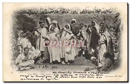 Cartes postales Folklore Une Bitta Fete arabe Afrique du Nord